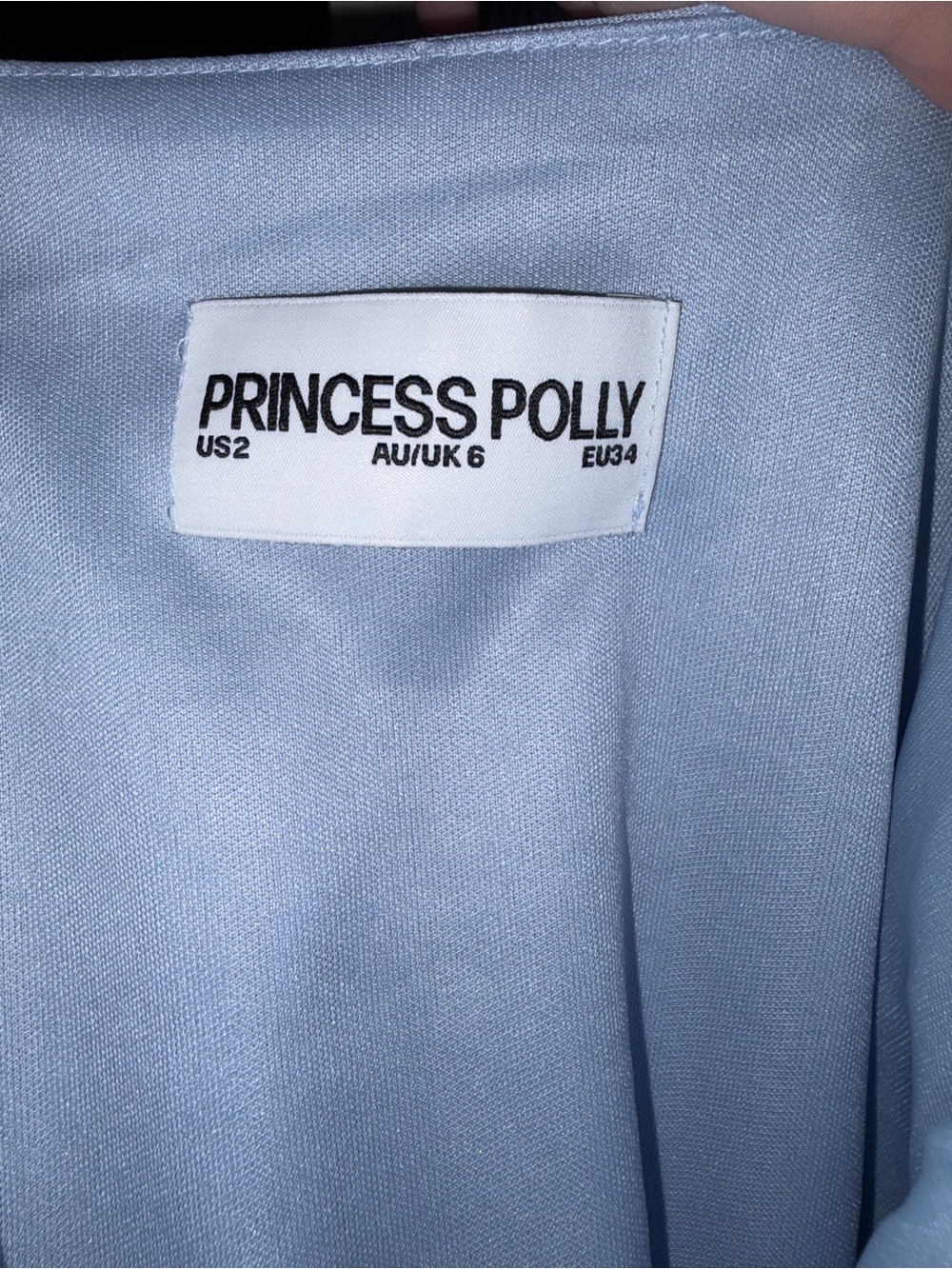 Princess Polly Celena Maxi Dress Blue Burnout - Picture 5 of 5